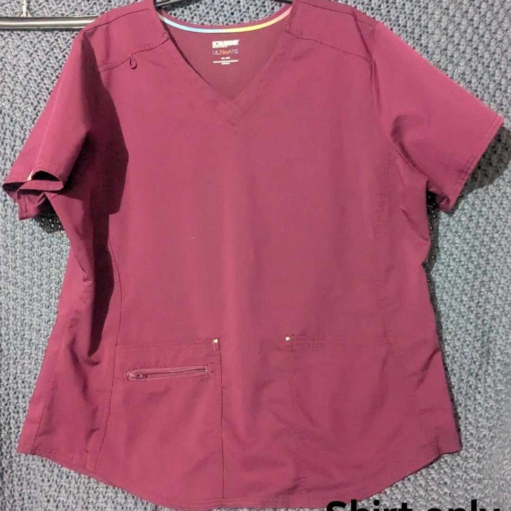 Cherokee Pink Boxy Short Sleeve V-Neck Top